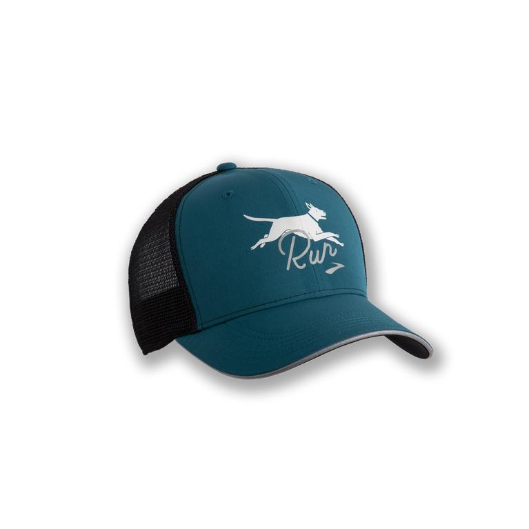 Brooks Discovery Trucker Running Hat - Women's - Alpine/SteelBlue/Black (62139-JMXC)